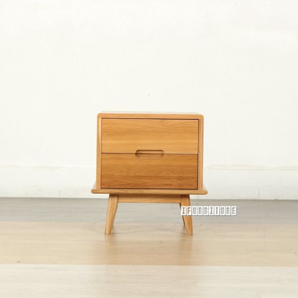 Picture of HELSINKI Solid Oak 2D Bedside Table