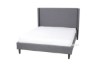 Picture of POOLE Bed Frame in Queen Size (Dark grey)