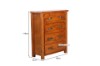 Picture of RIVERWOOD 4PC/5PC/6PC Bedroom Combo in Queen/King/Super King Size (Rustic Pine)