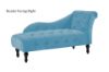 Picture of ZOE Velvet Flared Arm Chaise Lounge (Blue)