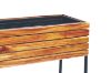 Picture of BISTRO Outdoor Rectangular Wooden Pot/Planter with Steel Legs (62x22x60)