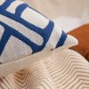 Picture of GEOMETRIC Jacquard Fabric Pillow Cushion with Inner Assorted (45x45cm) - Cushion 64129 (Yellow)