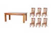 Picture of FOUNDATION 1.8M 7PC Dining Set (Rustic Pine)