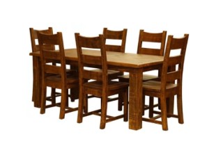 Picture of FLINDERS 7PC Solid Pine Wood Dining Set - 180cm