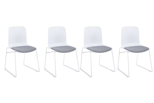 Picture of NEXUS Stackable Dining/Visitor Chair (Grey)- 4 Chairs in 1 Carton