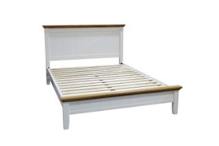 Picture of NOTTINGHAM  Solid Oak Bed Frame (White) - Super King