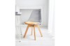 Picture of EFRON Dining Chair with Yellow Cushion (Clear) - (48x42x84)