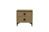 Picture of BRECON 2-Drawer Bedside Table (Brown)