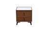 Picture of CUBA 2-Drawer Sintered Stone Top Bedside Table (Brown)