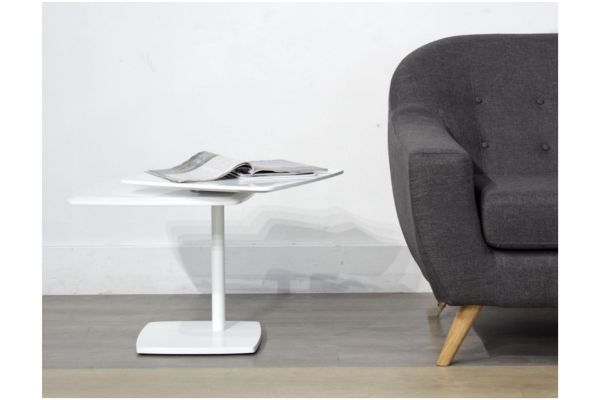 Picture of BISMO Rotating Side Table (White Gloss)