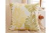 Picture of PALM LEAVES 3D Jacquard Pillow Cushion with Inner (45x45) - Dark Grey