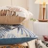 Picture of PALM LEAVES 3D Jacquard Pillow Cushion with Inner (45x45) - Green