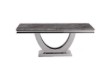 Picture of NUCCIO 180 Marble Top Stainless Steel Dining Table (Dark Grey)