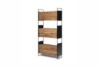Picture of ELMORE 90x190cm Reclaimed Pine Wood Narrow Iron Shelf