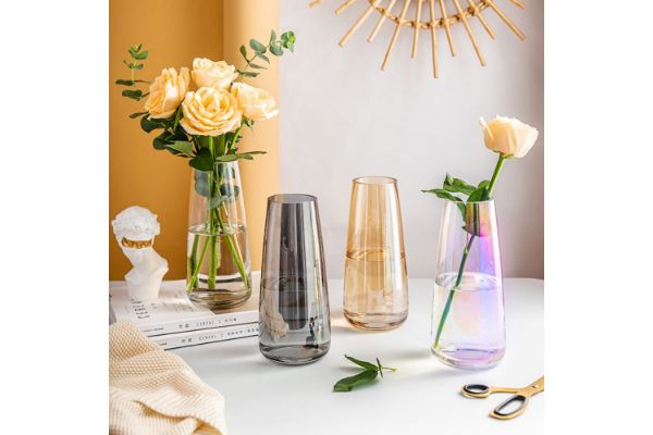 Picture of ARTISTIC Colourful Glass Vase in Four Colors