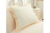 Picture of GOLDEN Sunflower Fringe Trim Cushion with Inner