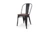 Picture of TOLIX Replica Dining Chair With Solid Pine Wood - Matte Black