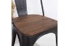 Picture of TOLIX Replica Dining Chair With Solid Pine Wood - Matte Black