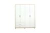 Picture of DUBLIN 4-Door 2-Drawer Wardrobe (White & Oak Colour)
