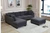 Picture of LIBERTY PREMIUM Sectional Sofa with Storage Ottoman (Dark Grey) 