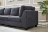 Picture of LIBERTY PREMIUM Sectional Sofa with Storage Ottoman (Dark Grey) 