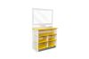 Picture of LEGARE Tool Free Dresser with Mirror by Legaré (Yellow) 