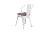 Picture of TOLIX Replica Dining Chair With Solid Pine Wood - Matt White