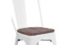 Picture of TOLIX Replica Dining Chair With Solid Pine Wood - Matt White