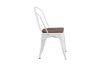 Picture of TOLIX Replica Dining Chair With Solid Pine Wood - Matt White