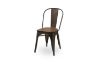 Picture of TOLIX Replica Dining Chair With Solid Pine Wood - Matt Gun