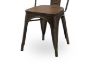 Picture of TOLIX Replica Dining Chair With Solid Pine Wood - Matt Gun