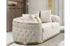Picture of PIEDMONT Chesterfield 2 Seater Velvet Sofa (Beige)