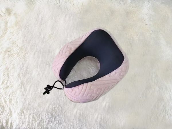 Picture of ENDY Memory Foam U-shape Neck Pillow - Plush Pink