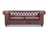 Picture of WILLIFORD 100% Genuine Leather Chesterfield Sofa Range (Maroon) - 3 Seater