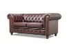 Picture of WILLIFORD 100% Genuine Leather Chesterfield Sofa Range (Maroon) - 2 Seater