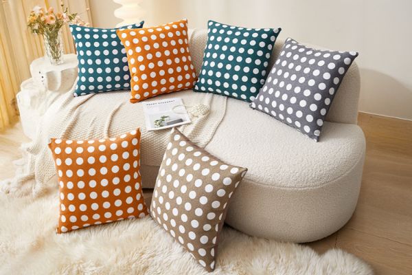 Picture of BUBBLE Flower Loop Yarn Cushion with Inner (45CM x 45CM) - Multiple Colors