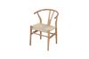 Picture of WISHBONE Solid Wood Y Replica Chair (Natural Frame-Beige Seat)- 53x50x79