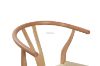 Picture of WISHBONE Solid Wood Y Replica Chair (Natural Frame-Beige Seat)- 53x50x79