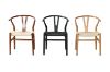 Picture of WISHBONE Solid Wood Y Replica Chair (Natural Frame-Beige Seat)- 53x50x79