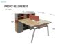 Picture of FOCUS 150 Office System 2-Seater Desk with Cabinets