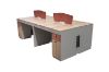 Picture of FOCUS 240 Office System 4-Seater Desk with Cabinets