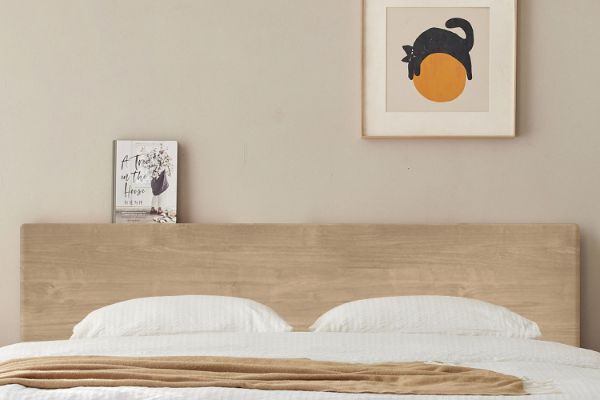 Picture of YUKI Japanese Low Height Bed Headboard in Queen/King/Super King Size