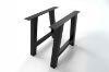 Picture of SYNERGYPLUS Modular Dining System - 160/180/200 Thick Table Top in 4 Colors with A-Frame Metal Legs