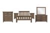 Picture of WESTMINSTER 4PC/5PC/6PC Solid Oak Bedroom Combo in Queen/King/Super King Size (Walnut)