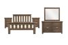 Picture of WESTMINSTER 4PC/5PC/6PC Solid Oak Bedroom Combo in Queen/King/Super King Size (Walnut)