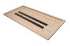 Picture of SYNERGYPLUS Modular Dining System - 160/180/200 Thick Table Top in 4 Colors with Trapezoid Metal Legs