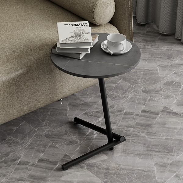 Picture of CARA H50 Sintered Stone Side Table (Grey Marble)