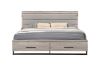Picture of WESTDEN Storage Bed Frame with LED Lighting Bedside Table Combo Set in Queen /Super King Size