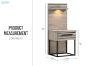 Picture of WESTDEN Bedroom Combo Set with Side Pier in Super King Size - 3PC Combo