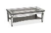 Picture of PALLIE Tempered Glass Top Full Mirror Coffee Table (122×61x47cm)